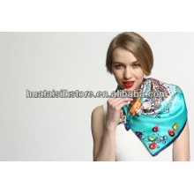 China wholesale high quality 100 silk satin scarf